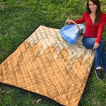 Vanilla Ice Cream Melted Print Quilt