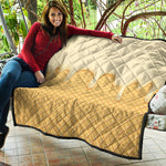 Vanilla Ice Cream Melted Print Quilt