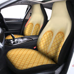 Vanilla Ice Cream Melted Print Universal Fit Car Seat Covers