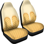 Vanilla Ice Cream Melted Print Universal Fit Car Seat Covers