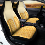 Vanilla Ice Cream Melted Print Universal Fit Car Seat Covers