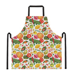 Vegan Fruits And Vegetables Print Apron