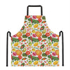 Vegan Fruits And Vegetables Print Apron