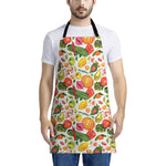 Vegan Fruits And Vegetables Print Apron