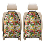 Vegan Fruits And Vegetables Print Car Seat Organizers