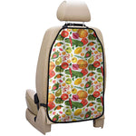 Vegan Fruits And Vegetables Print Car Seat Organizers
