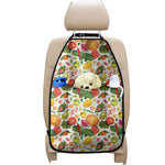 Vegan Fruits And Vegetables Print Car Seat Organizers