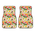 Vegan Fruits And Vegetables Print Front Car Floor Mats