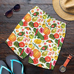 Vegan Fruits And Vegetables Print Men's Shorts
