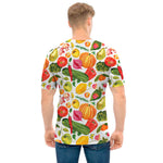 Vegan Fruits And Vegetables Print Men's T-Shirt