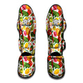 Vegan Fruits And Vegetables Print Muay Thai Shin Guards