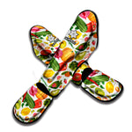 Vegan Fruits And Vegetables Print Muay Thai Shin Guard