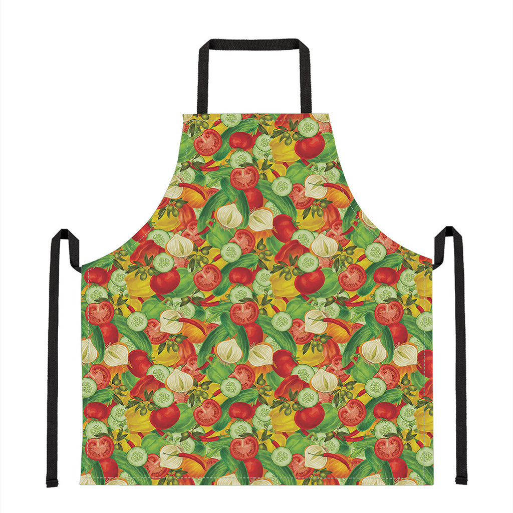 Vegan Pattern Print Apron