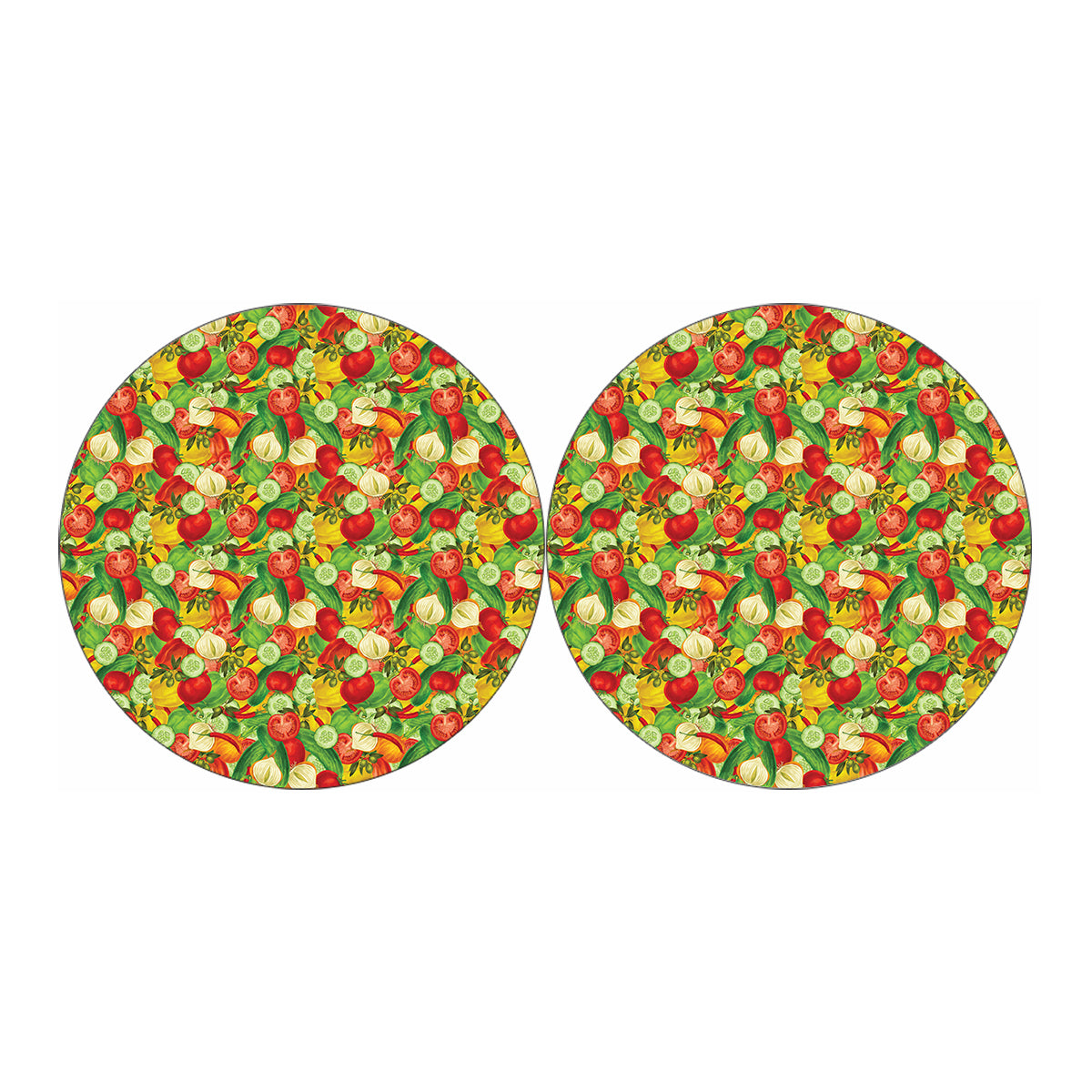 Vegan Pattern Print Car Coasters