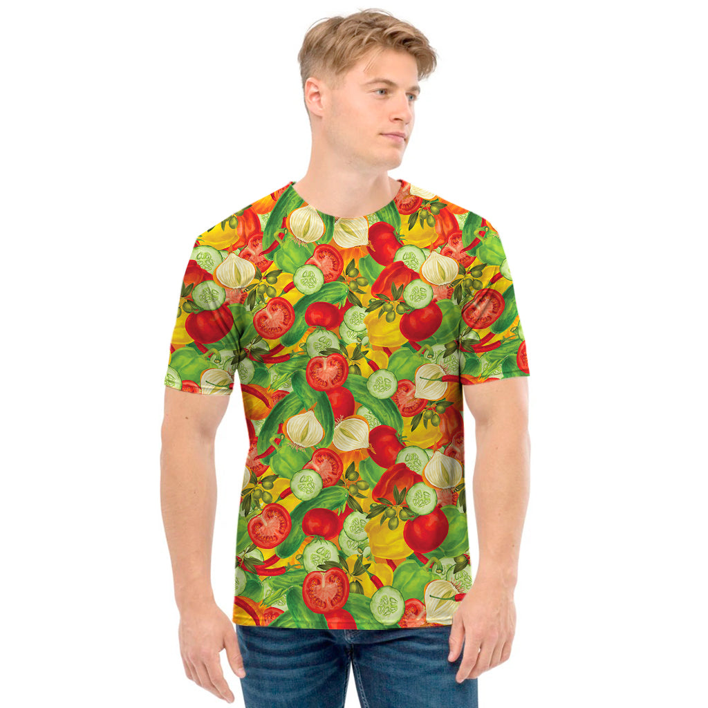 Vegan Pattern Print Men's T-Shirt