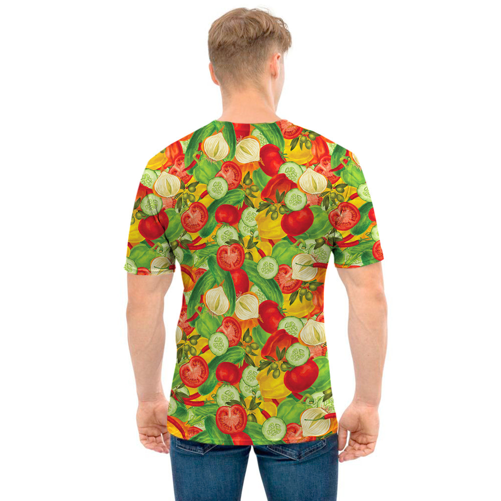 Vegan Pattern Print Men's T-Shirt