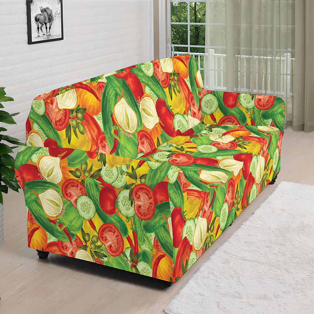 Vegan Pattern Print Sofa Cover