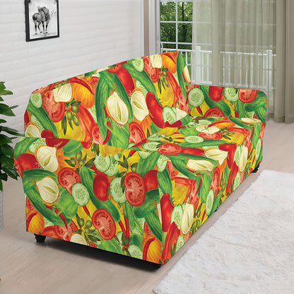 Vegan Pattern Print Sofa Cover