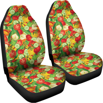 Vegan Pattern Print Universal Fit Car Seat Covers