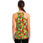 Vegan Pattern Print Women's Racerback Tank Top