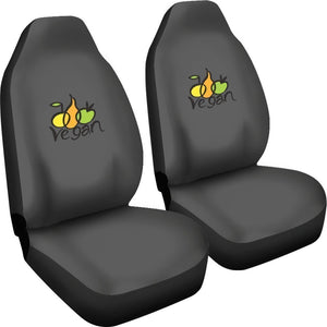 Vegan Symbol Universal Fit Car Seat Covers GearFrost