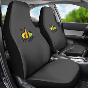 Vegan Symbol Universal Fit Car Seat Covers GearFrost