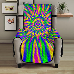 Vibrant Psychedelic Optical Illusion Armchair Protector