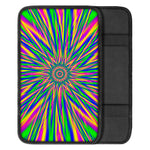 Vibrant Psychedelic Optical Illusion Car Center Console Cover