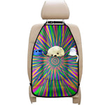 Vibrant Psychedelic Optical Illusion Car Seat Organizers