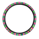 Vibrant Psychedelic Optical Illusion Car Steering Wheel Cover