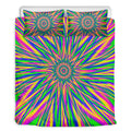 Vibrant Psychedelic Optical Illusion Duvet Cover Bedding Set