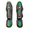 Vibrant Psychedelic Optical Illusion Muay Thai Shin Guard