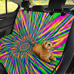 Vibrant Psychedelic Optical Illusion Pet Car Back Seat Cover