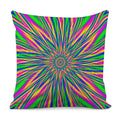 Vibrant Psychedelic Optical Illusion Pillow Cover