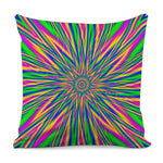 Vibrant Psychedelic Optical Illusion Pillow Cover