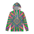 Vibrant Psychedelic Optical Illusion Pullover Hoodie