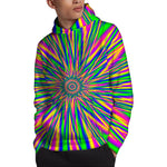 Vibrant Psychedelic Optical Illusion Pullover Hoodie