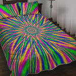 Vibrant Psychedelic Optical Illusion Quilt Bed Set