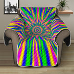 Vibrant Psychedelic Optical Illusion Recliner Protector