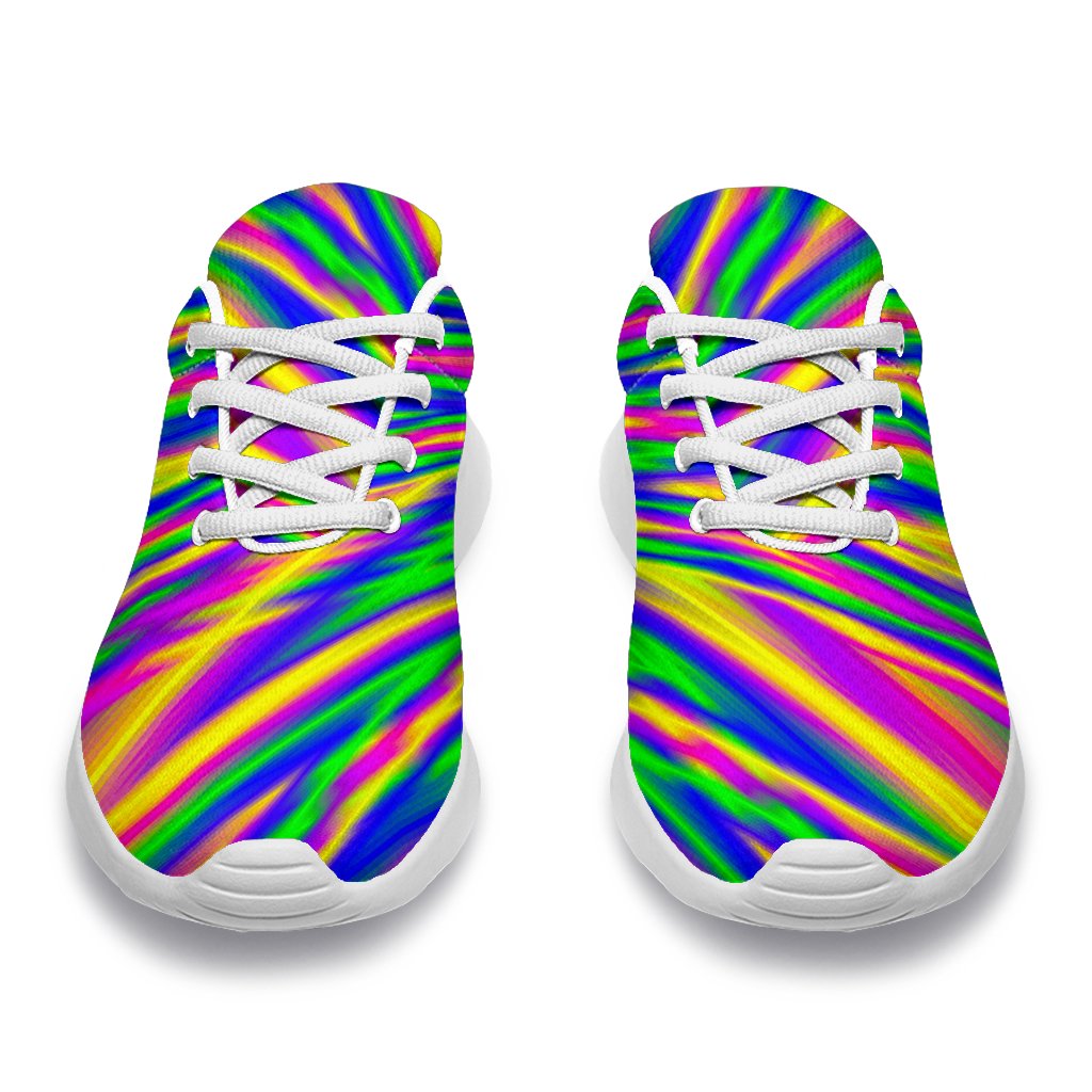 Vibrant Psychedelic Optical Illusion Sport Shoes GearFrost