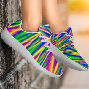 Vibrant Psychedelic Optical Illusion Sport Shoes GearFrost