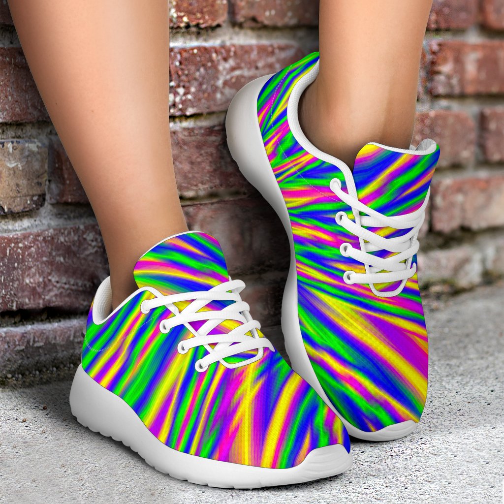 Vibrant Psychedelic Optical Illusion Sport Shoes GearFrost