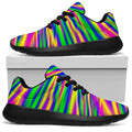 Vibrant Psychedelic Optical Illusion Walking Shoes