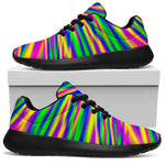 Vibrant Psychedelic Optical Illusion Sport Shoes GearFrost