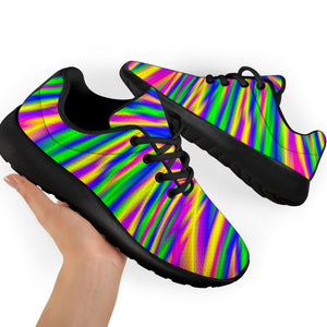 Vibrant Psychedelic Optical Illusion Sport Shoes GearFrost