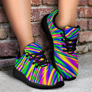 Vibrant Psychedelic Optical Illusion Sport Shoes GearFrost