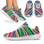 Vibrant Psychedelic Optical Illusion Sport Shoes GearFrost