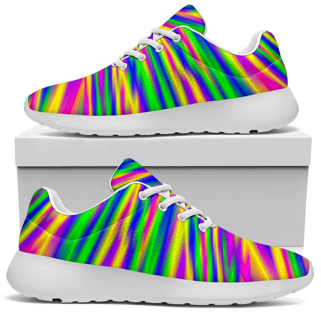 Vibrant Psychedelic Optical Illusion Sport Shoes GearFrost