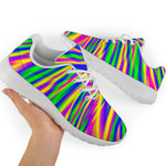 Vibrant Psychedelic Optical Illusion Sport Shoes GearFrost