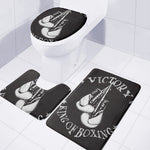 Victory King Of Boxing Print 3 Piece Bath Mat Set